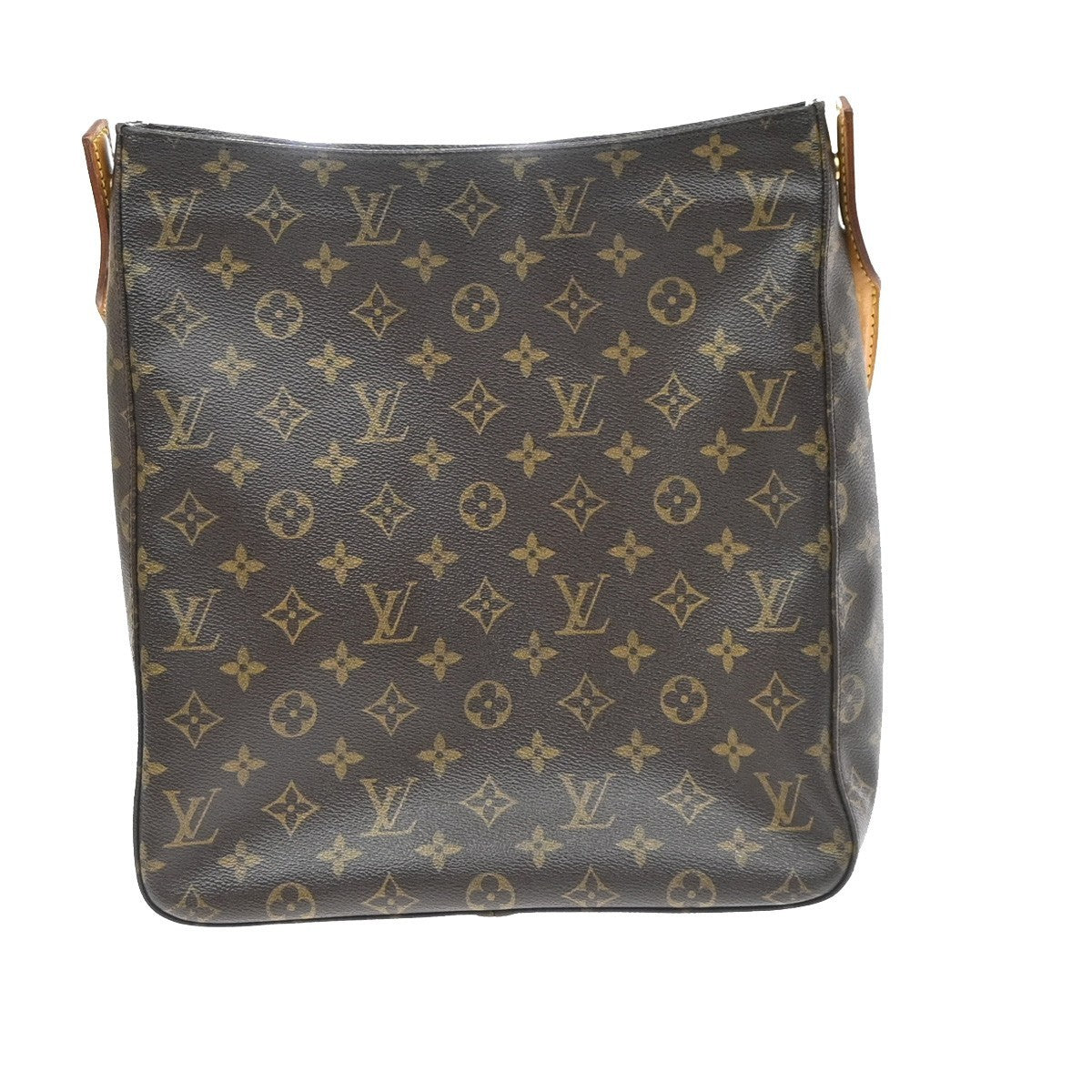 LOUIS VUITTON Logo Looping GM Shoulder Bag Monogram Leather USA M51145 85YJ277