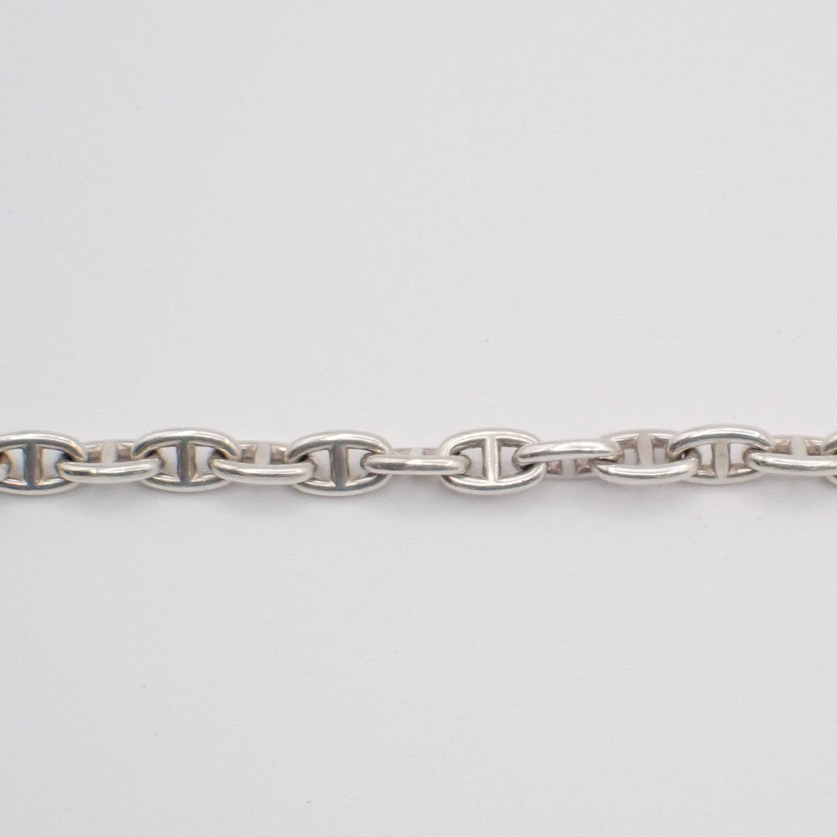 HERMES Logo Chaine D'ancre TPM Chain Bracelet  28 Link Silver Ag925 396LC630