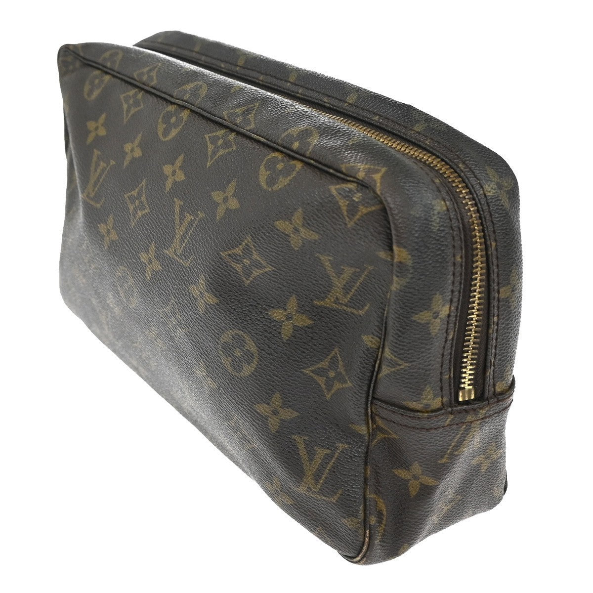 LOUIS VUITTON Trousse Toilette 28 Clutch Hand Bag Monogram Brown M47522 05KC393