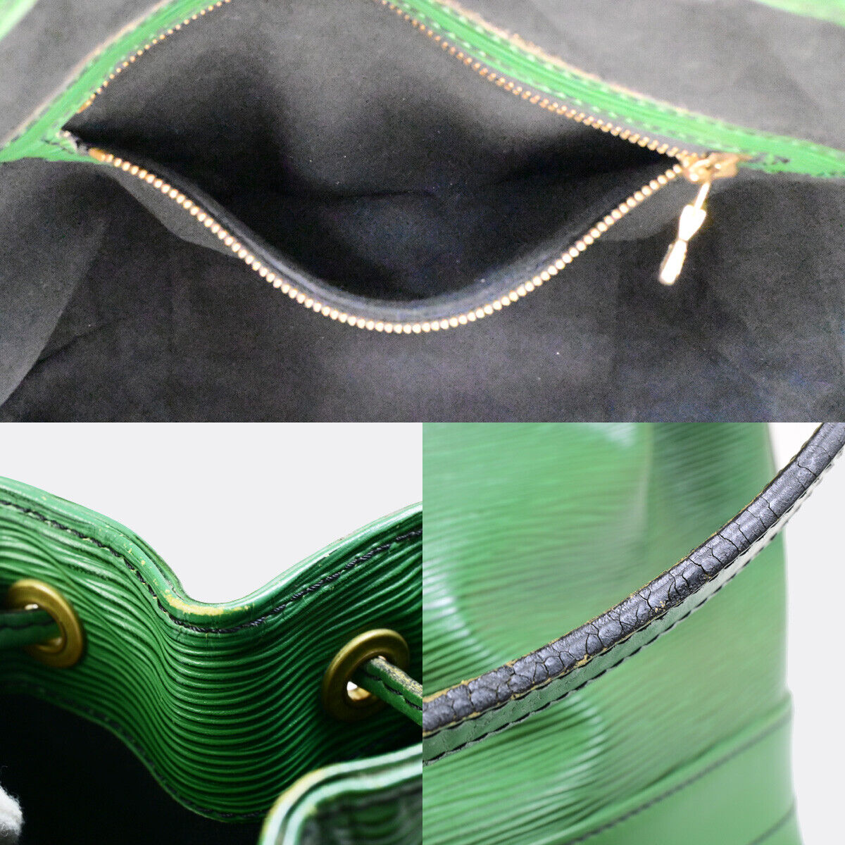 LOUIS VUITTON LV Noe GM Drawstring Shoulder Bag Epi Leather Green M44004 65YF850