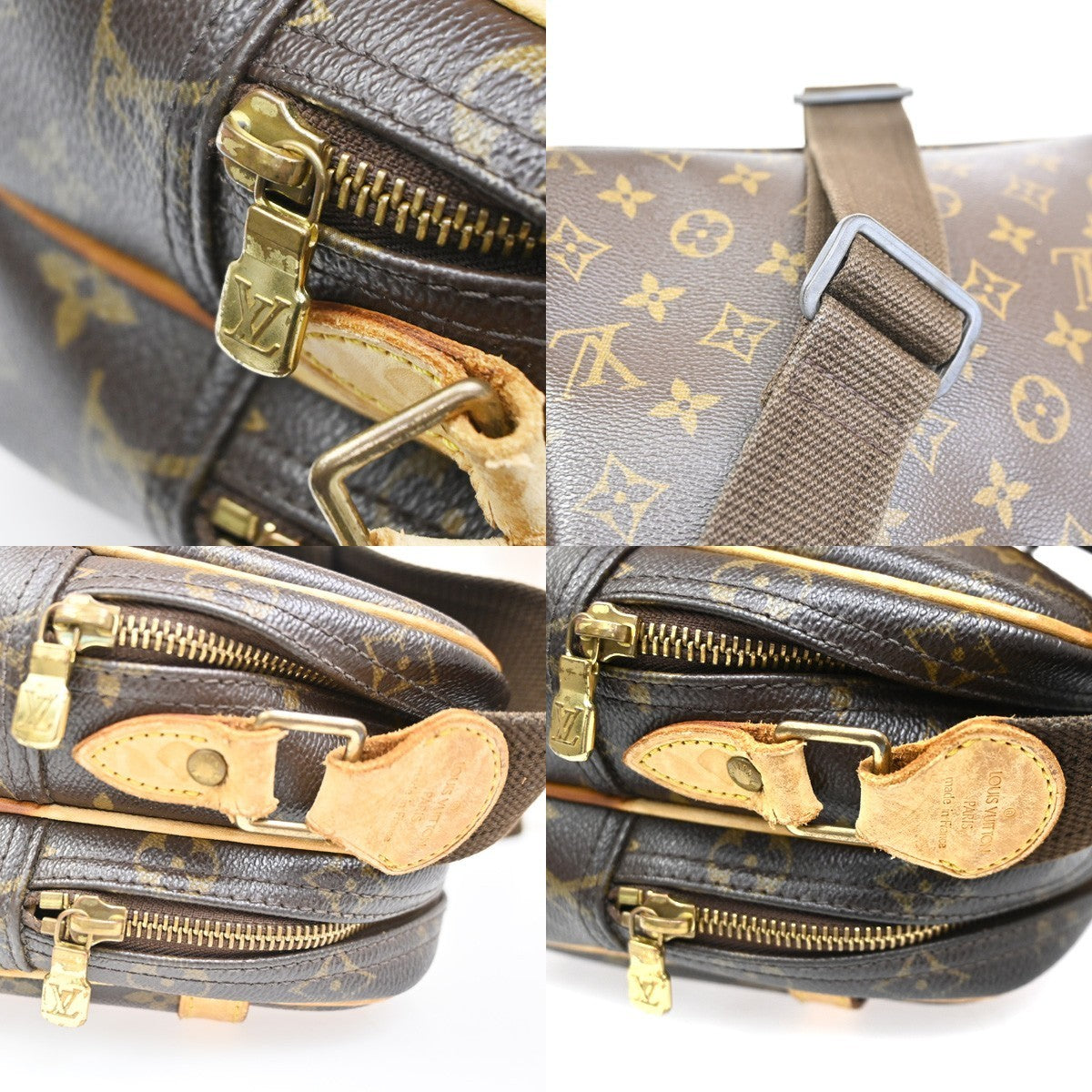 LOUIS VUITTON Reporter Crossbody Shoulder Bag Monogram Leather BN M45254 82KC246