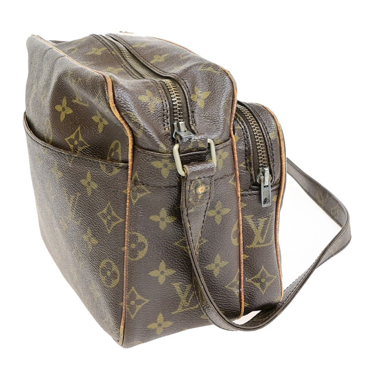 LOUIS VUITTON Nile Crossbody Shoulder Bag Monogram Leather Brown M45244 04ED907