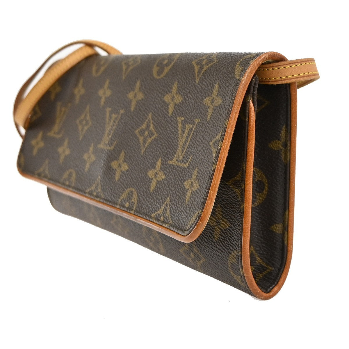 LOUIS VUITTON Pochette Twin GM 2Way Shoulder Bag Monogram Brown M51852 70CA948