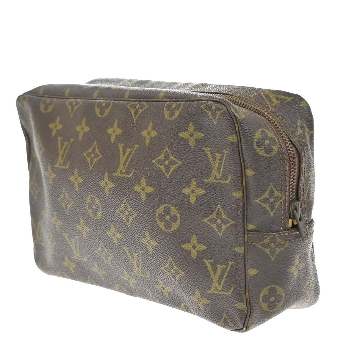 LOUIS VUITTON Trousse Toilette 28 Clutch Hand Bag Monogram Brown M47522 66YJ215