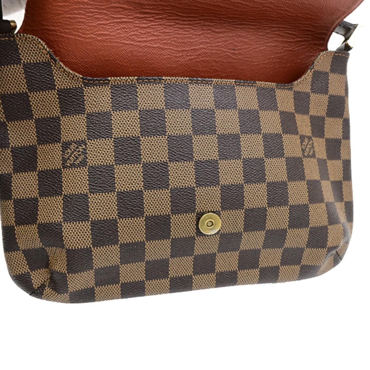 LOUIS VUITTON Musette Tango Long Shoulder Bag Damier Ebene Brown N51301 95RQ050
