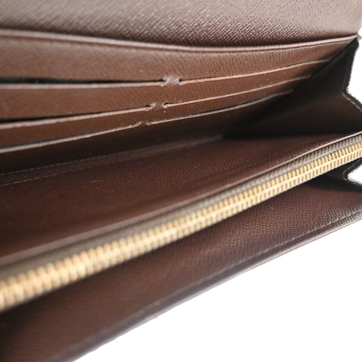 LOUIS VUITTON Portefeuille Sarah Long Bifold Wallet Damier Brown N61734 60EA239
