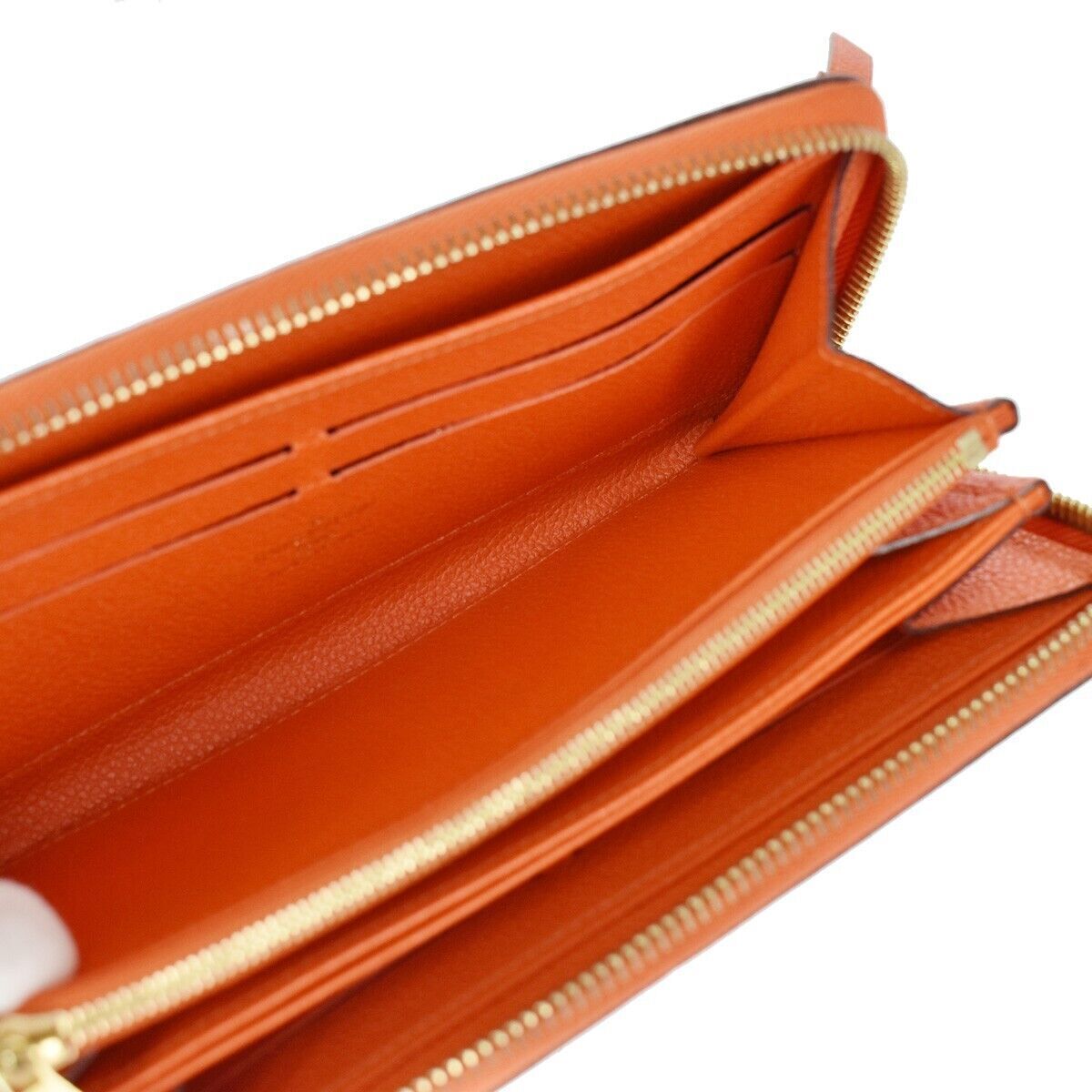 LOUIS VUITTON Long Zippy Wallet Monogram Empreinte Leather Orange M60775 69YB803