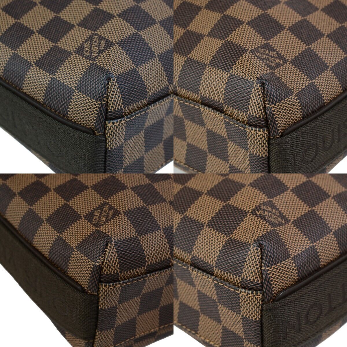 LOUIS VUITTON Trotter Bobur Shoulder Bag Damier Ebene Leather BN N41135 632RK747