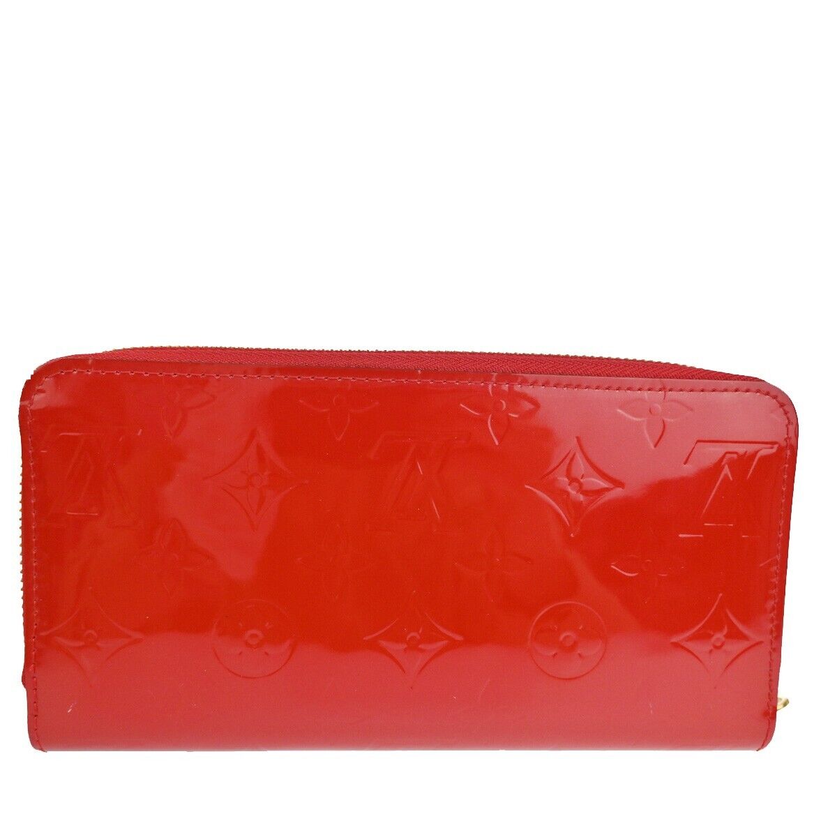 LOUIS VUITTON Zippy Wallet Purse Monogram Vaenis Leather Cerise M90200 32YD753