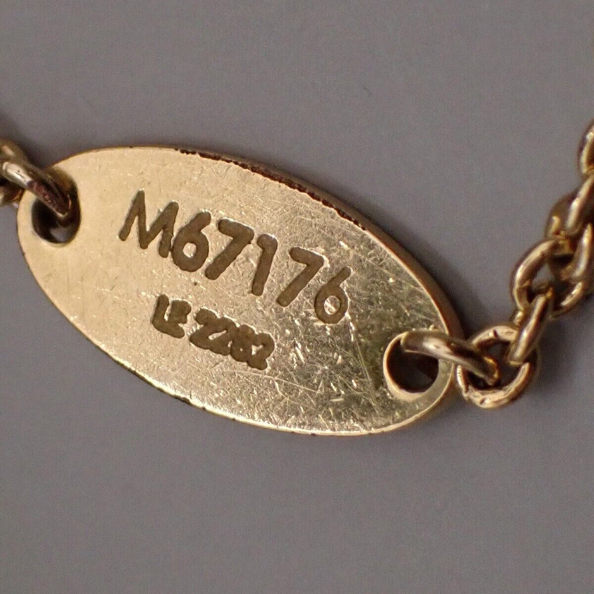 LOUIS VUITTON LV & ME S Chain Bracelet Gold-Plated Italy M67176 64YG574