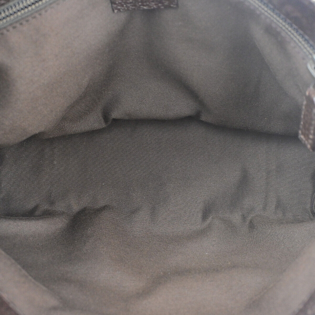 GUCCI Logo GG Pattern Shoulder Bag Canvas Leather Brown Italy 09SJ056