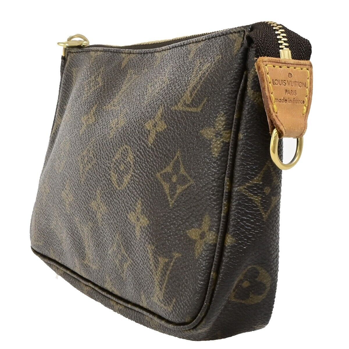 LOUIS VUITTON Pochette Accessoires Hand Bag Monogram Leather BN M51980 37FB321