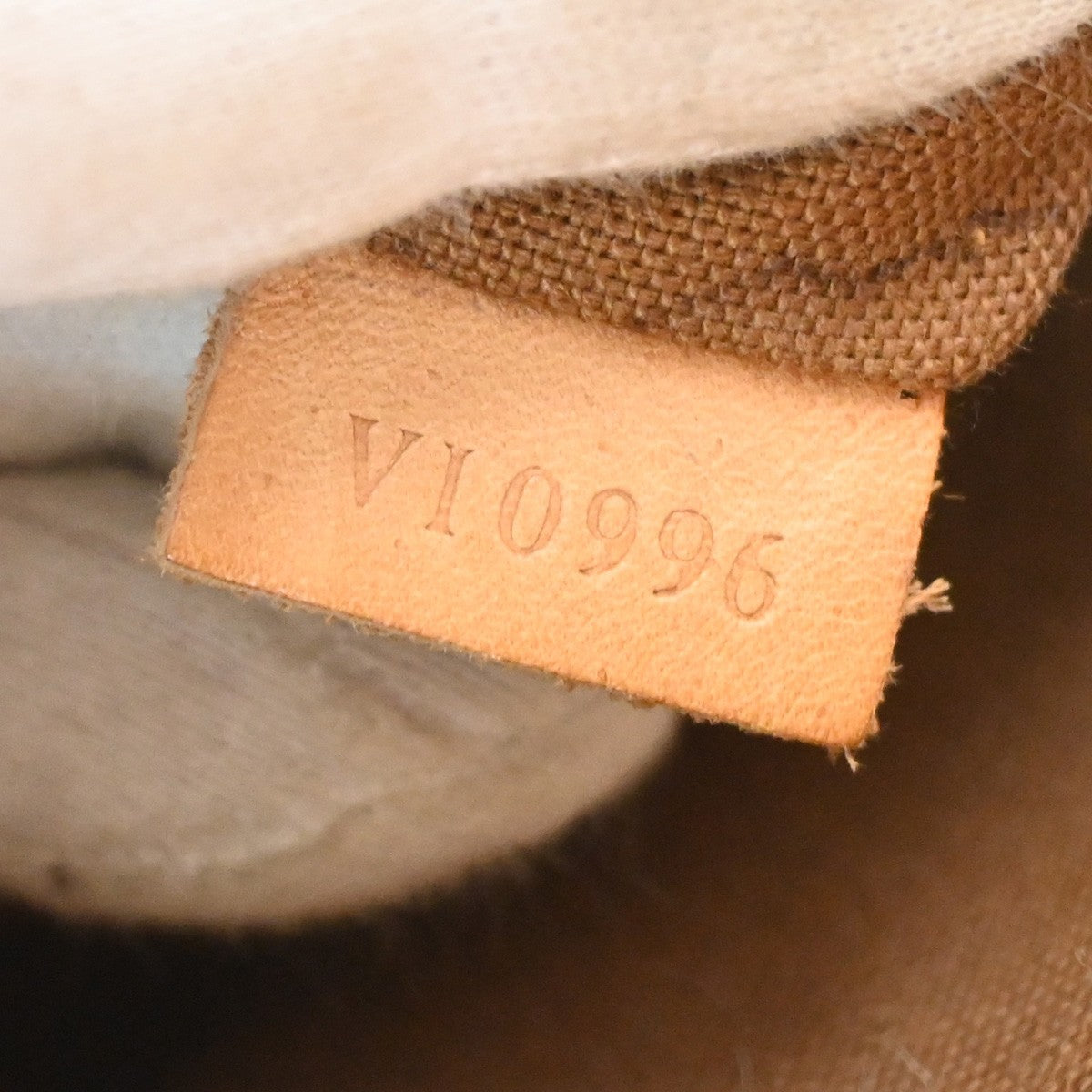 LOUIS VUITTON LV Logo Alma Hand Bag Monogram Leather Brown France M51130 83SA028