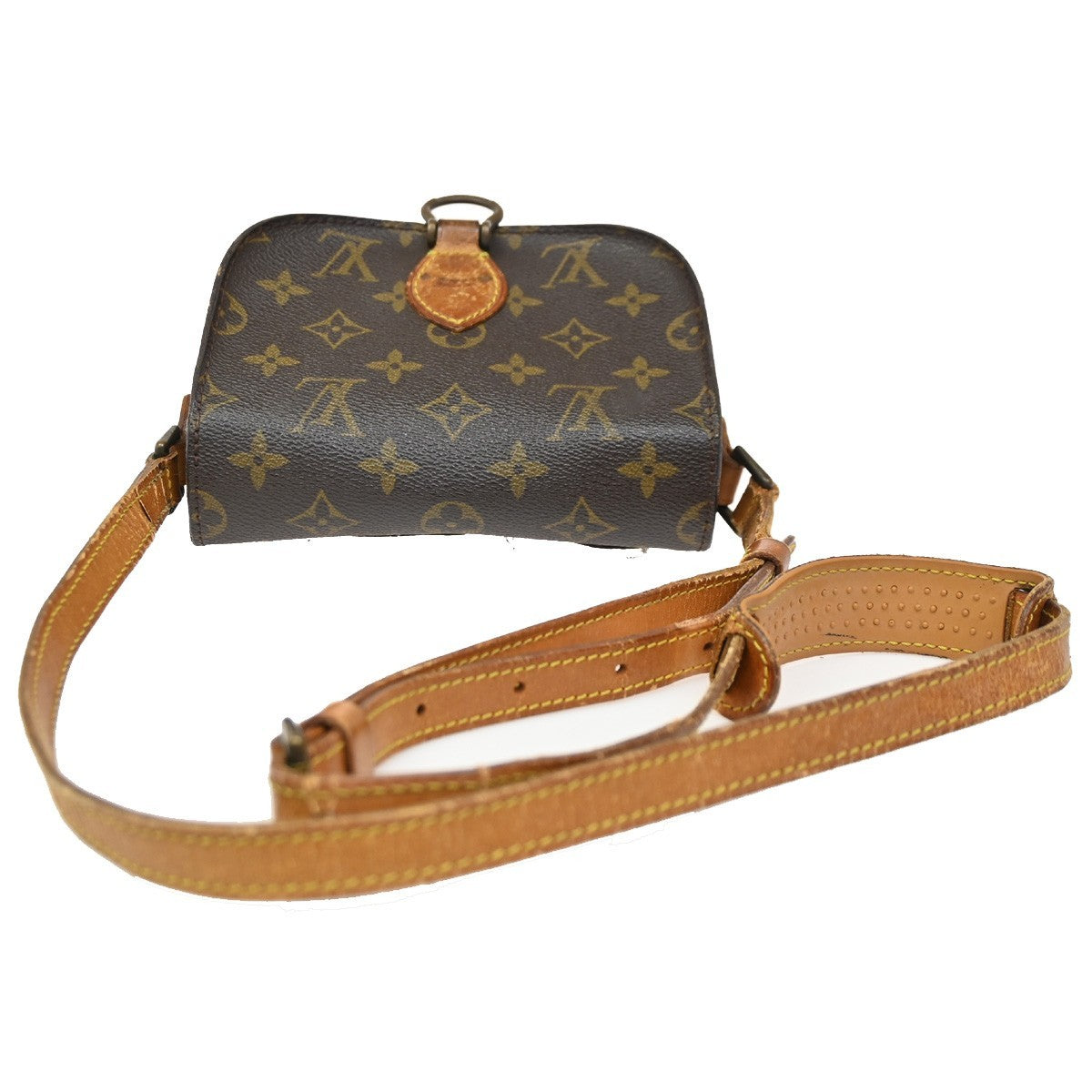 LOUIS VUITTON Mini Saint Cloud Shoulder Bag Monogram Leather BN M51244 64ZA075