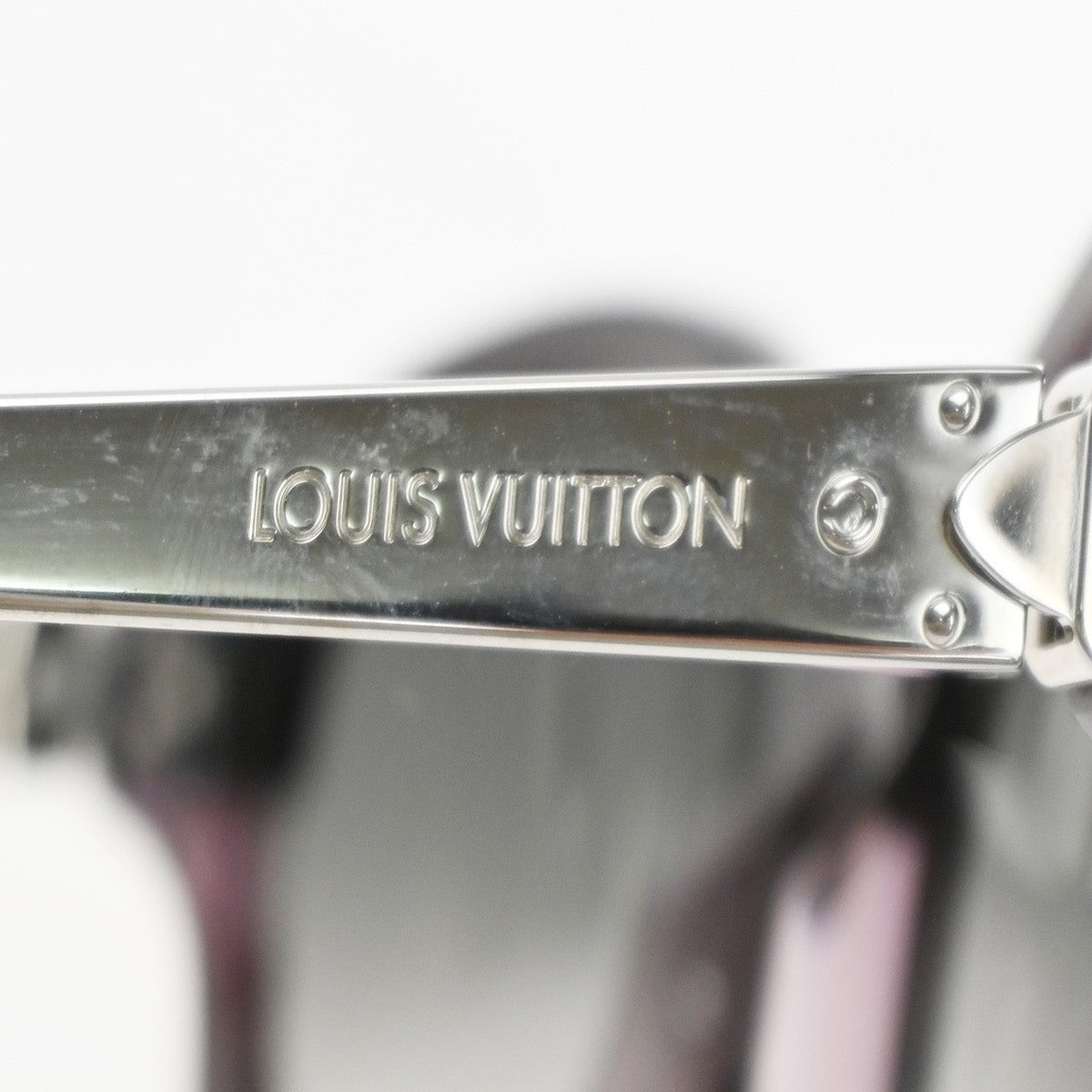 LOUIS VUITTON Glitter Sunglasses Eye Wear Plastic Blue Silver Z0592E 36RP159