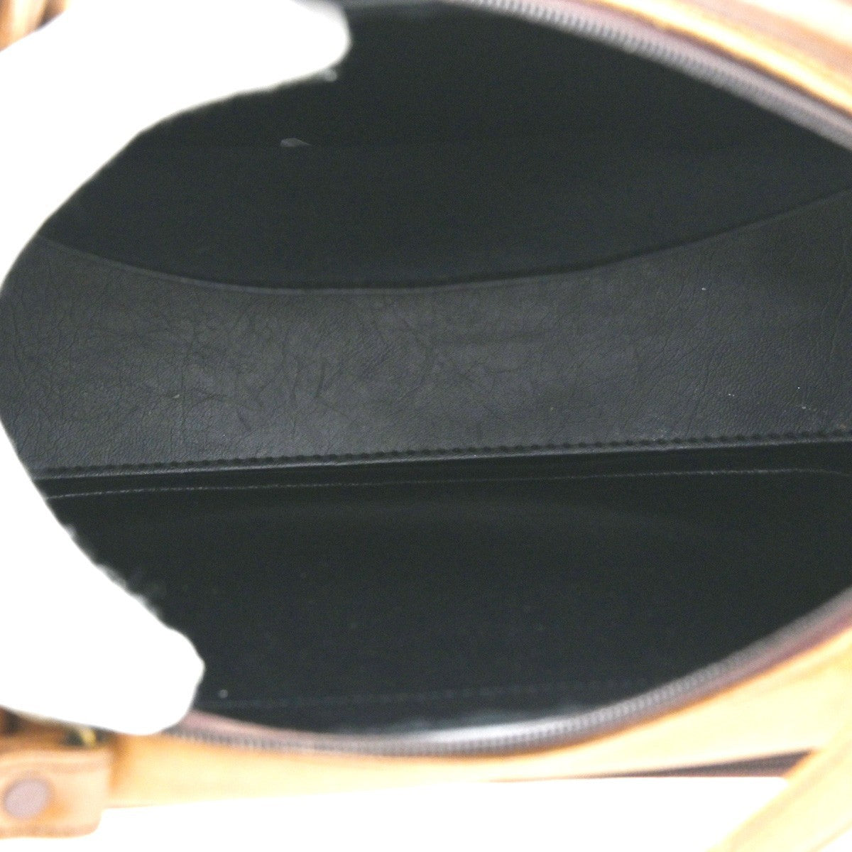 BURBERRYS Logo Nova Check Hand Bag Canvas Leather Beige Brown GHW 08CA549