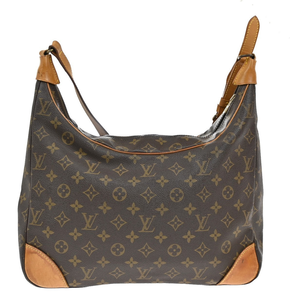 LOUIS VUITTON Boulogne 35 Shoulder Bag Monogram Leather Brown M51260 82KC457
