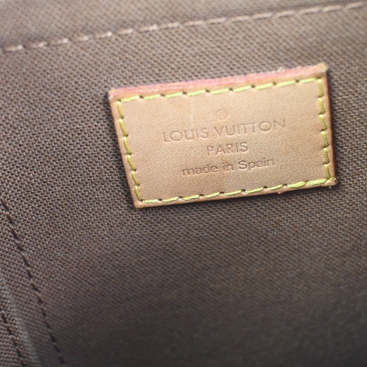 LOUIS VUITTON Odeon PM Shoulder Bag Monogram Leather Brown Spain M56390 73KC908