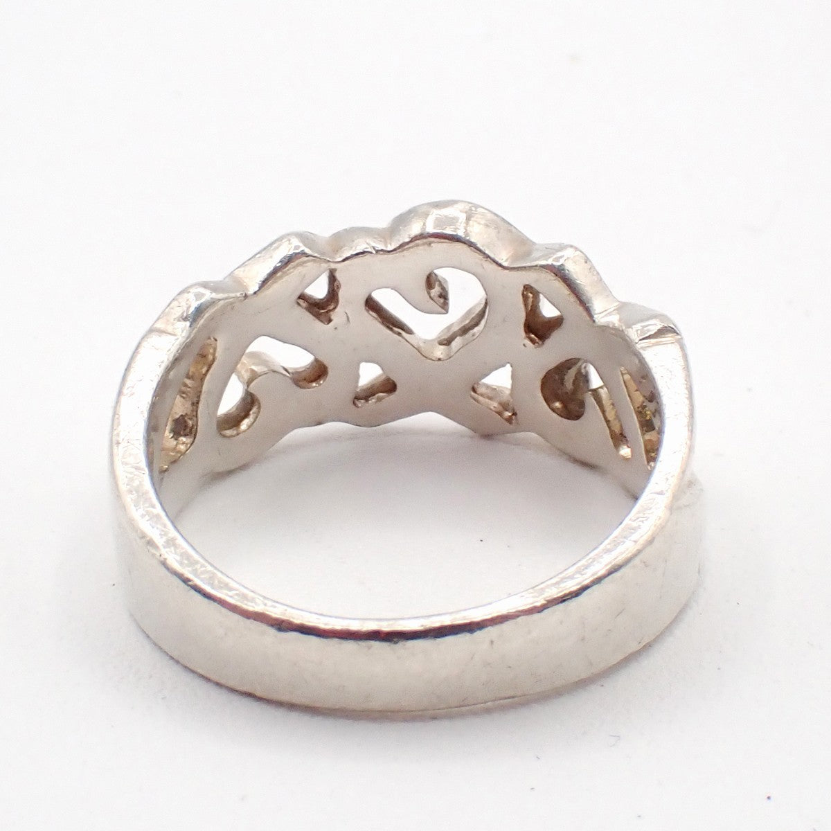Tiffany & Co. Paloma Triple Loving Heart Ring JP12 US6.5 Silver 925 07EG104