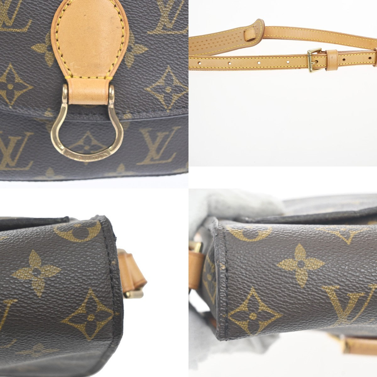 LOUIS VUITTON Saint Cloud MM Shoulder Bag Monogram Leather BN USA M51243 75MA417