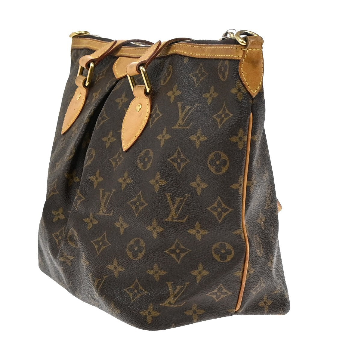 LOUIS VUITTON Palermo PM Shoulder Hand Bag Monogram Leather Brown M40145 88FB534