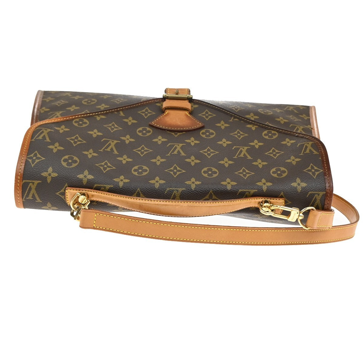 LOUIS VUITTON Beverly Hand Bag Briefcase Monogram Leather Brown M51121 77EE237