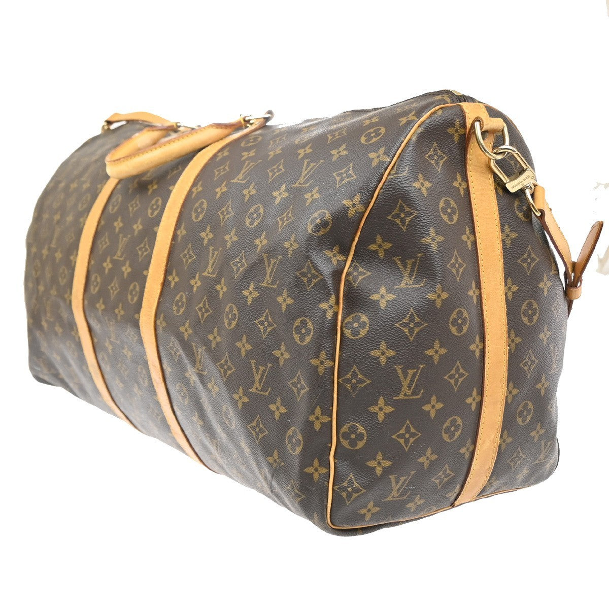 LOUIS VUITTON Keepall Bandouliere 60 2Way Hand Bag Monogram Brown M41412 15YJ221