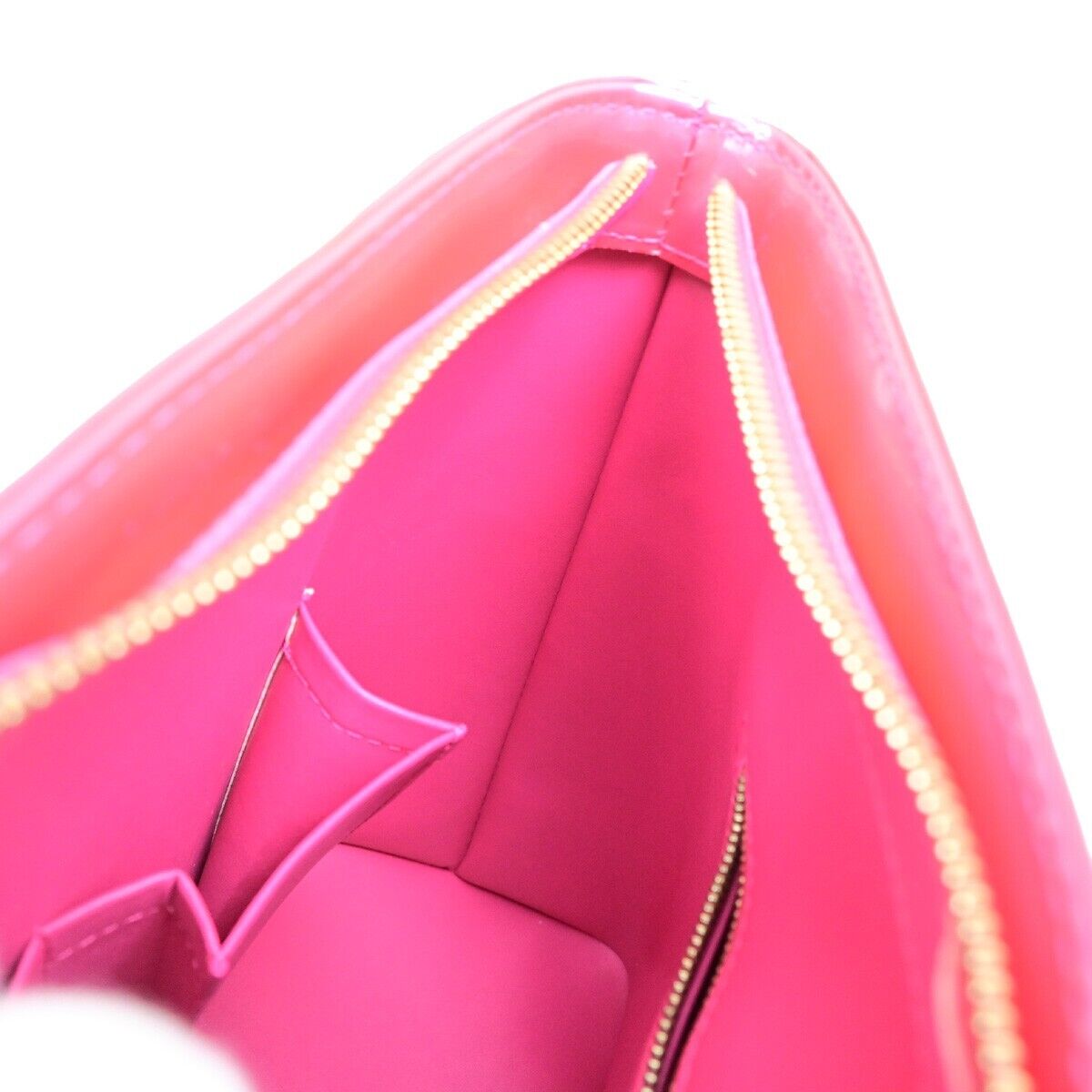 LOUIS VUITTON Houston Shoulder Bag Monogram Vernis Fuchsia Pink M91219 11FB190