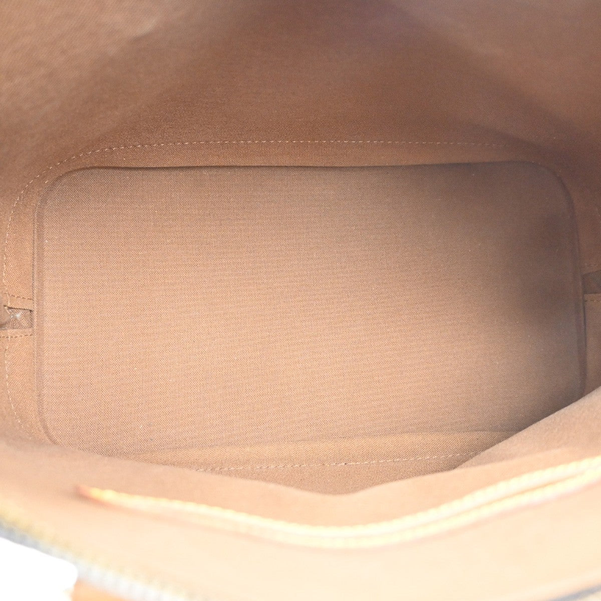 LOUIS VUITTON LV Logo Alma Hand Bag Monogram Leather Brown France M51130 70MA331
