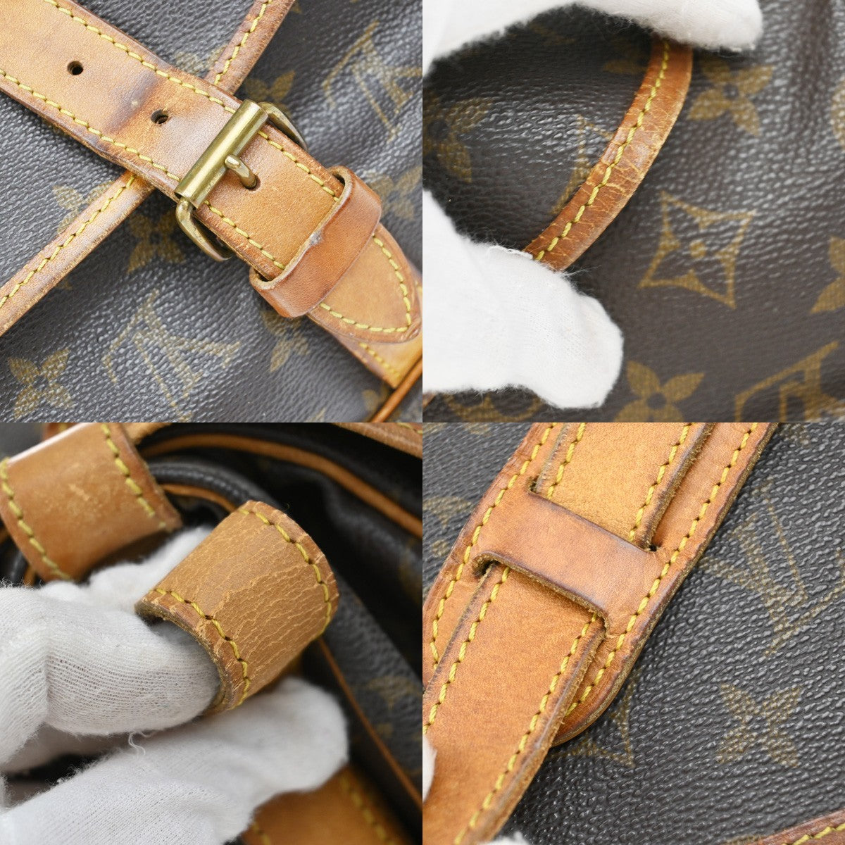 LOUIS VUITTON Saumur 35 Shoulder Bag Monogram Leather BN France M42254 70MA376