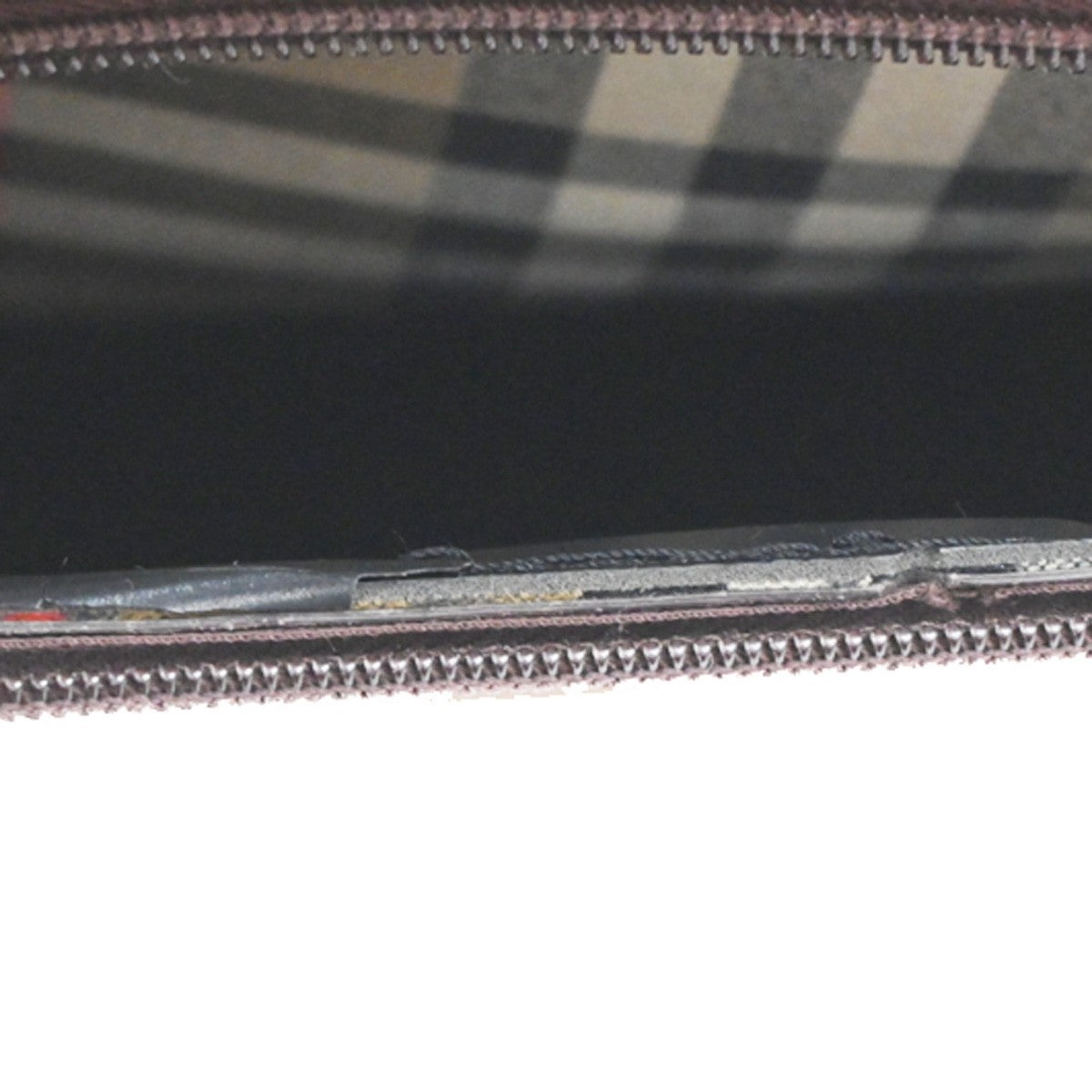 BURBERRYS Logo Nova Check Hand Bag Canvas Leather Beige Brown GHW 08CA549