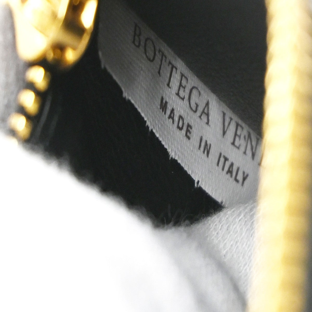 BOTTEGA VENETA Logo Long Trifold Wallet Leather Black GHW Italy 05KB168