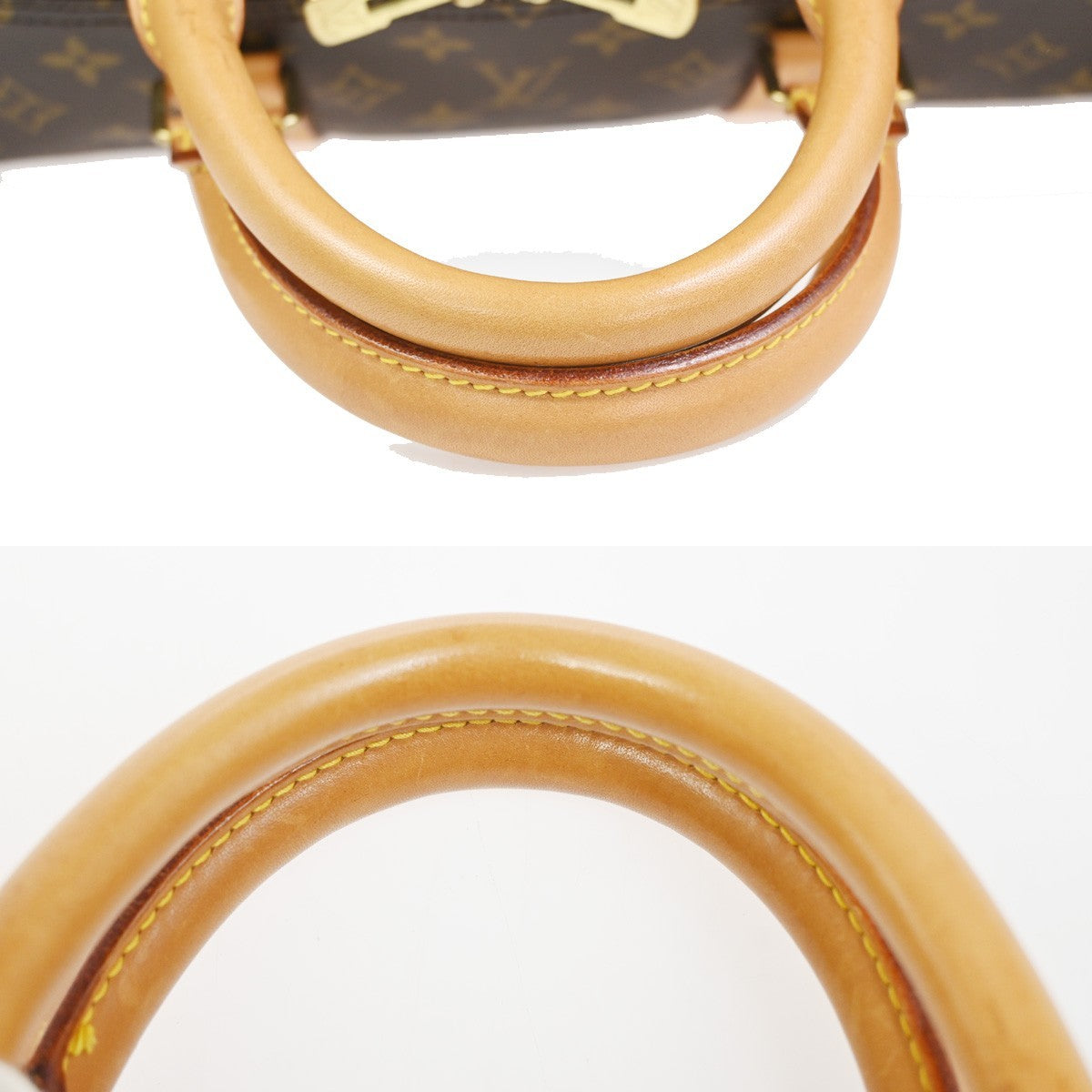 LOUIS VUITTON Keepall 55 Travel Hand Bag Monogram Leather Brown M41424 28RL893