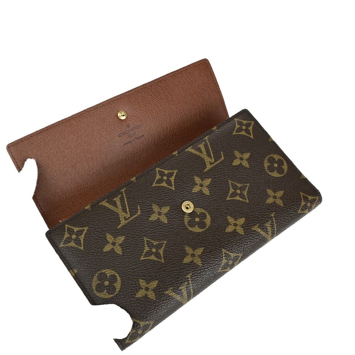 LOUIS VUITTON International Long Trifold Wallet Monogram Leather M61215 84EB693