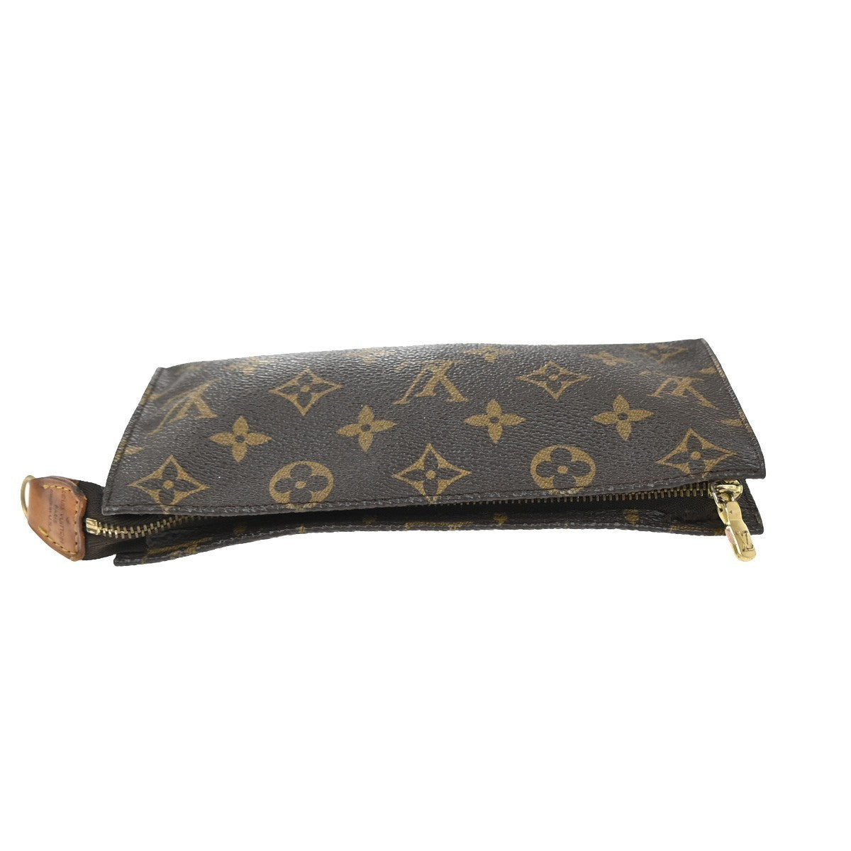 LOUIS VUITTON Logo BUCKET GM Pouch Bag Monogram Leather Brown U.S.A. 04KP001