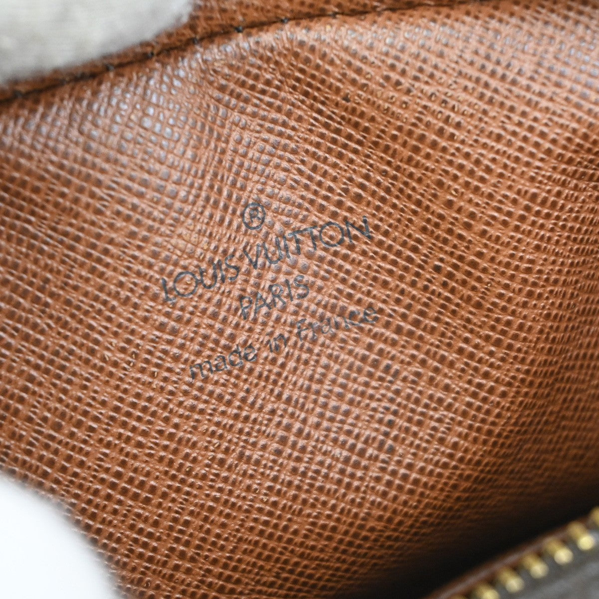 LOUIS VUITTON Danube Shoulder Bag Monogram Leather Brown France M45266 65TA078