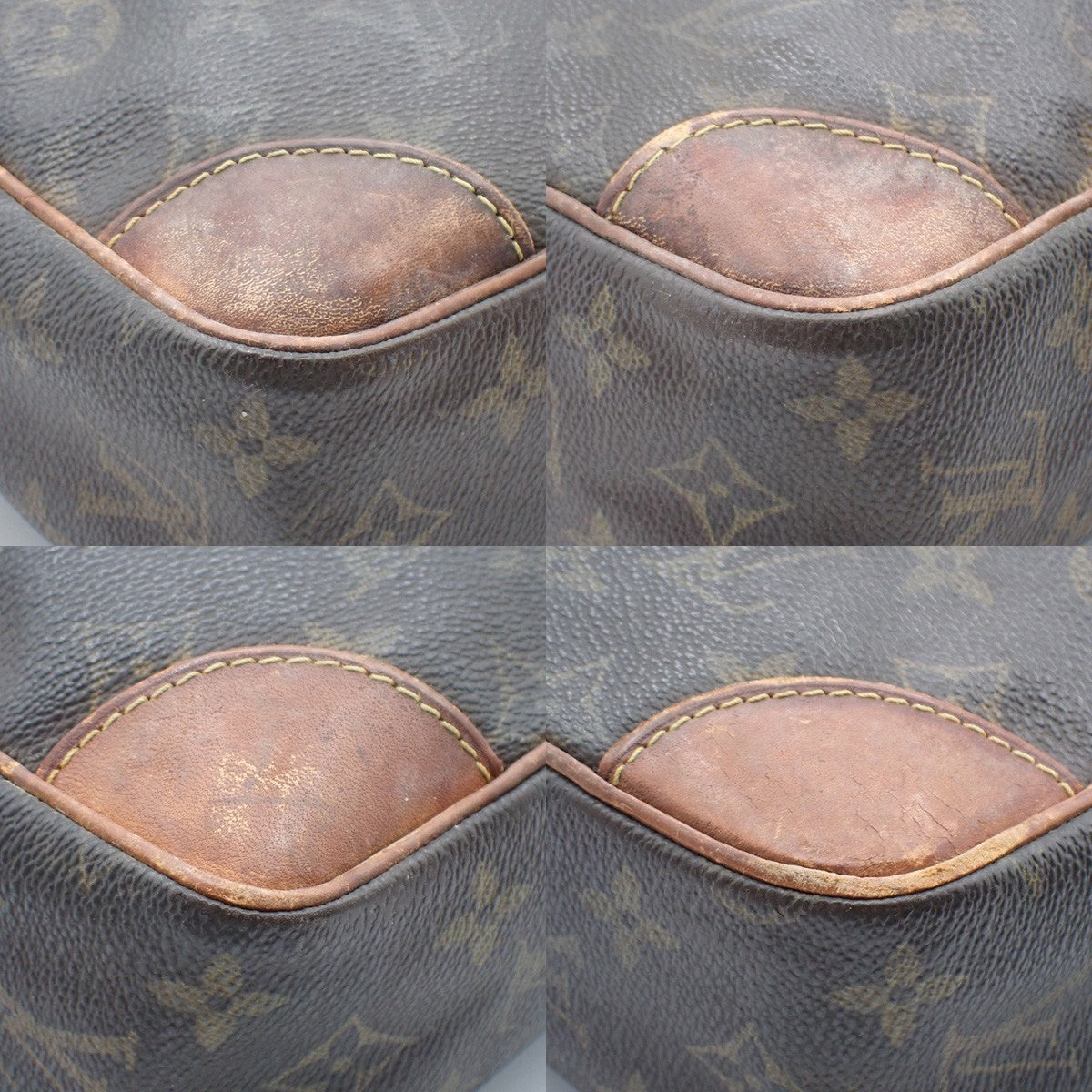 LOUIS VUITTON Compiegne 28 Clutch Hand Bag Monogram Leather Brown M51845 08KC322