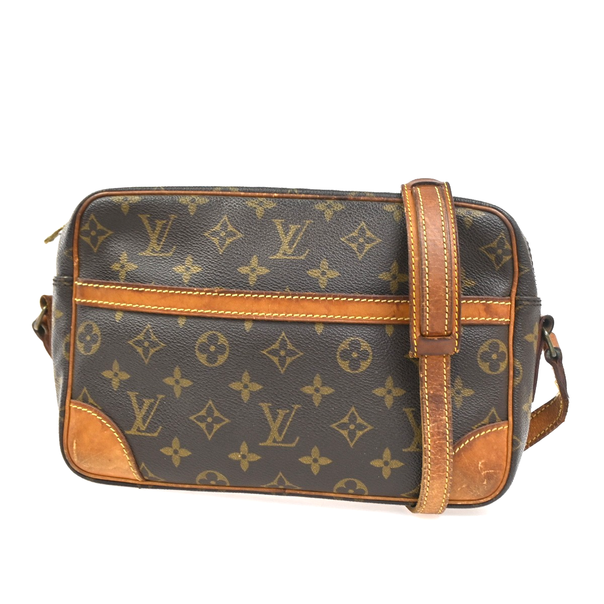 LOUIS VUITTON Trocadero 27 Shoulder Bag Monogram Leather Brown M51274 05YH982