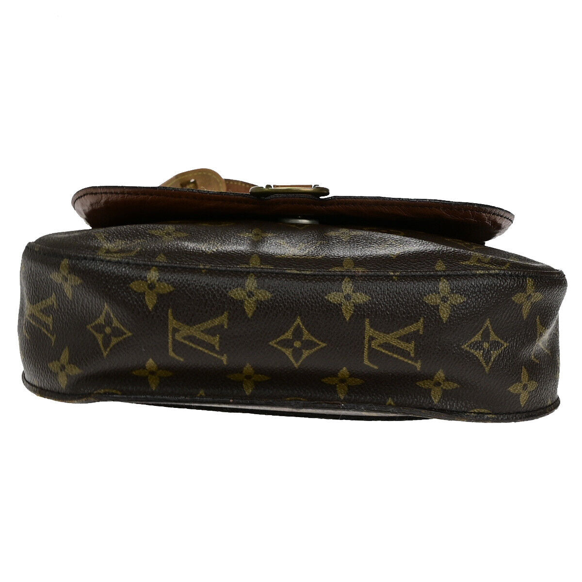 LOUIS VUITTON Saint Cloud GM Shoulder Bag Monogram Leather Brown M51242 69YG707