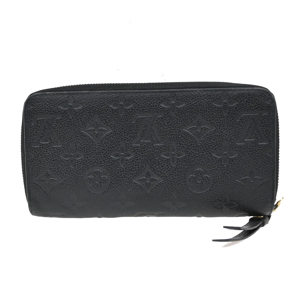 LOUIS VUITTON Zippy Wallet Long Wallet Monogram Empreinte Black M60571 80ZA255