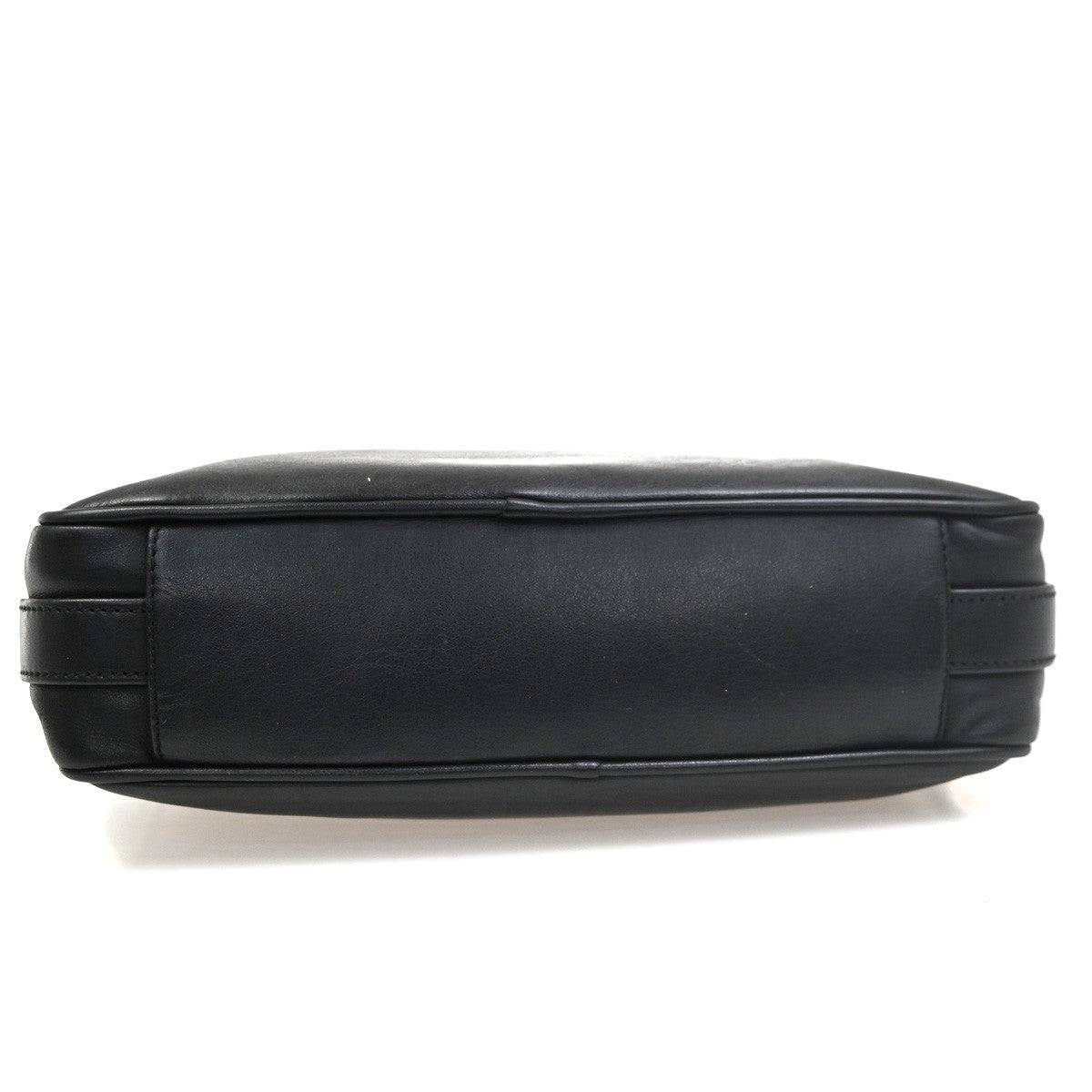 LOEWE Logo Anagram Shoulder Crossbody Bag Leather Black GHW Spain 35MA137
