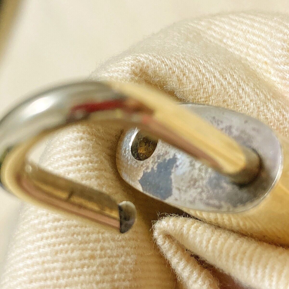 AUTHENTIC LOUIS VUITTON LV 10 SET PADLOCK KEY CHARM CADENA GOLD FRANCE 64PDA137