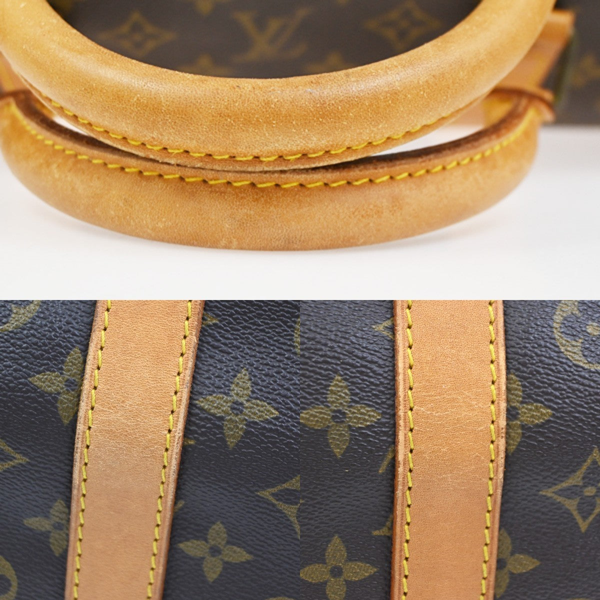 LOUIS VUITTON Keepall 60 Travel Hand Bag Monogram Leather Brown M41422 75CA806