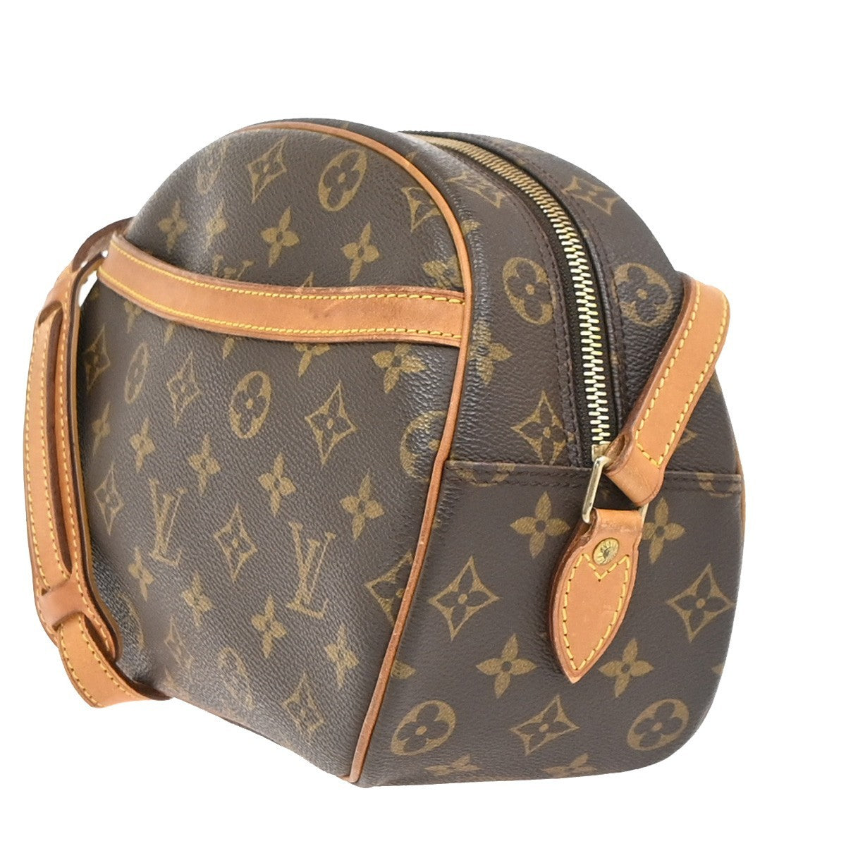 LOUIS VUITTON Blois Crossbody Shoulder Bag Monogram Leather Brown M51221 74PA060