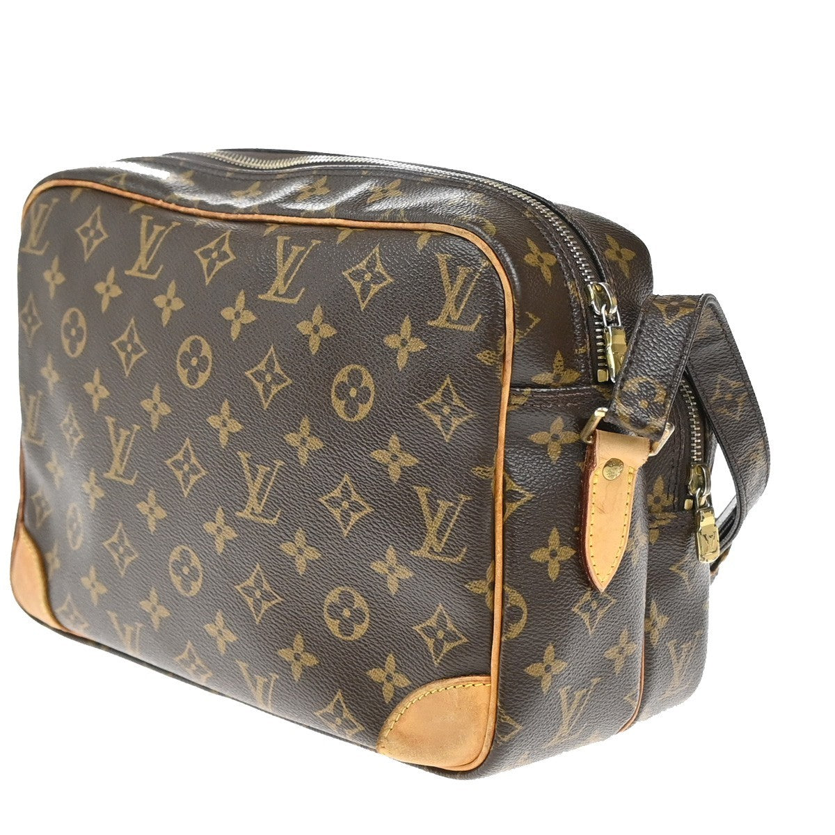 LOUIS VUITTON Nile Crossbody Shoulder Bag Monogram Leather Brown M45244 88EG348