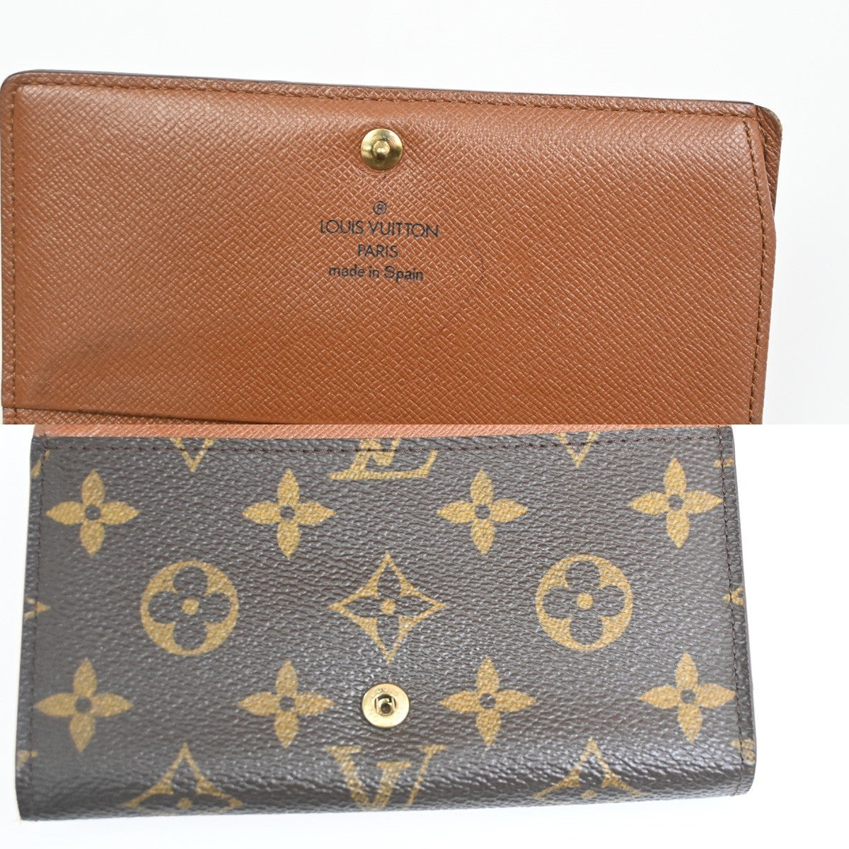 LOUIS VUITTON Porte Monnaie Billets Tresor Wallet Monogram Brown M61730 01KC302