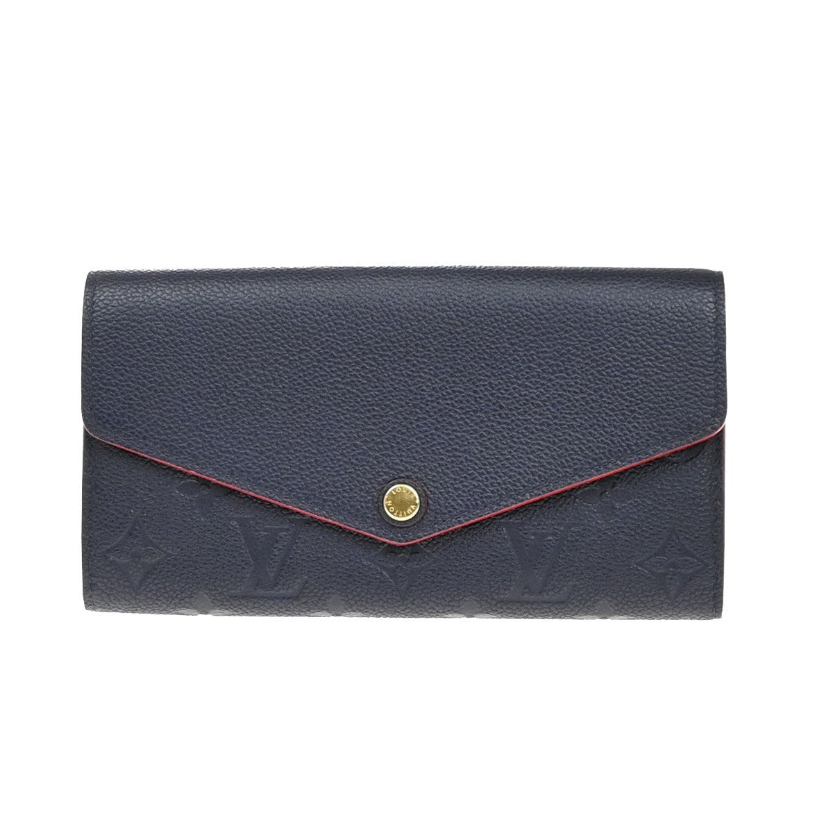 LOUIS VUITTON Portefeuille Sarah Wallet Monogram Empreinte Blue M62125 35KP200