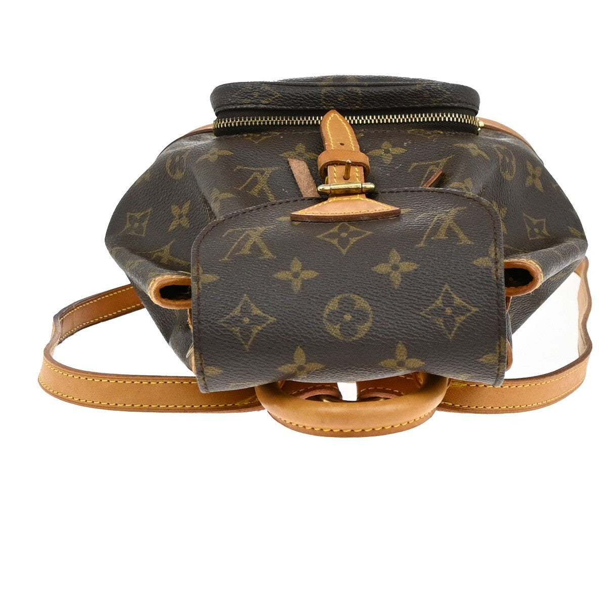 LOUIS VUITTON Mini Montsouris Backpack Bag Monogram Leather Brown M51137 12EE163
