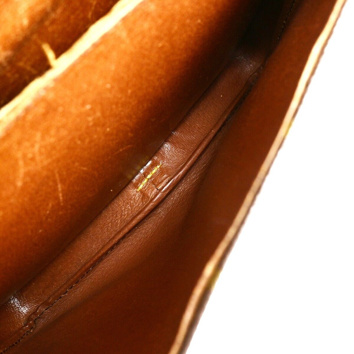 LOUIS VUITTON Cartouchiere GM Shoulder Bag Monogram Leather Brown M51252 60EE004