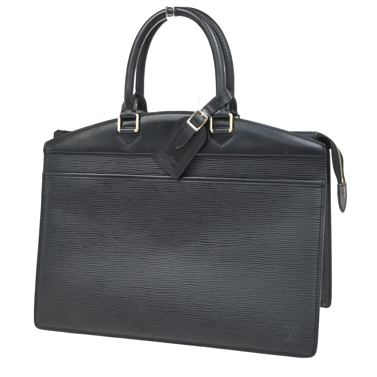 LOUIS VUITTON LV Logo Riviera Hand Bag Epi Leather Black France M48182 33KD051